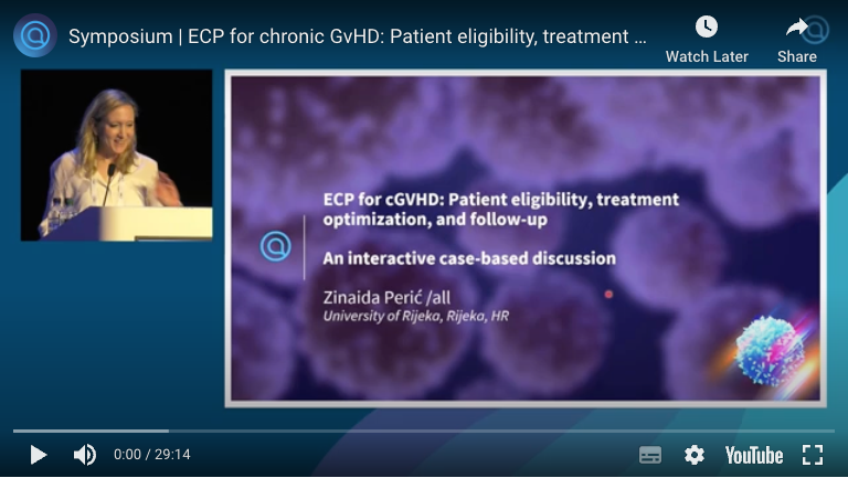 Symposium: ECP for Chronic GvHD: Patient Eligibility, Treatment Optimization and Follow-up