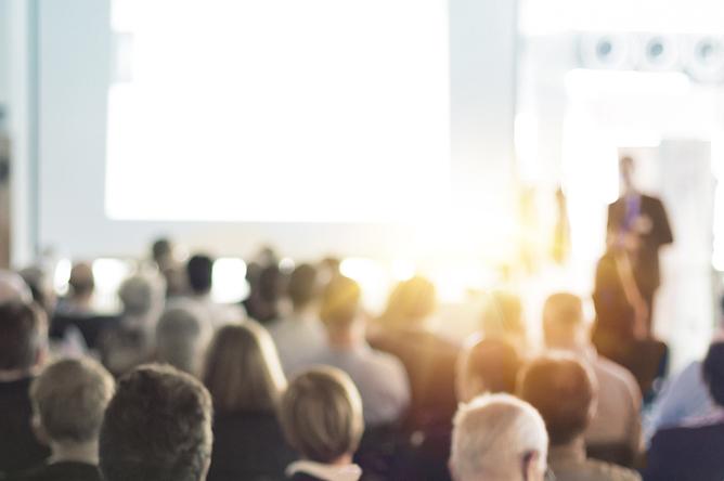 Blurred out conference